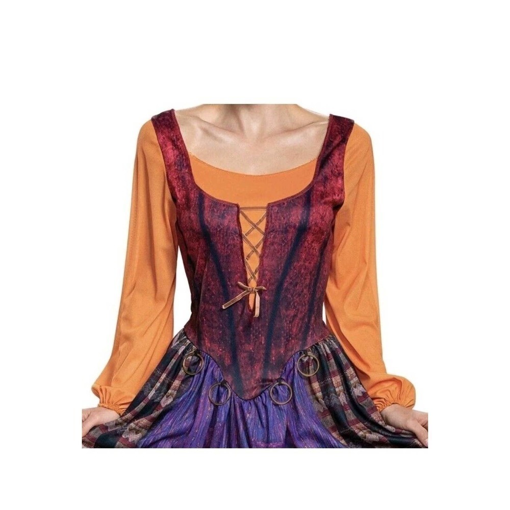 New Disney Hocus Pocus Mary Classic Adult Costume Size Medium 8/10 - Picture 4 of 12